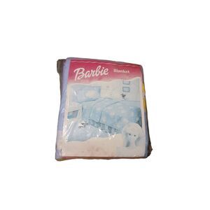 Vintage new in package 1998 Barbie twin full deadstock fleece